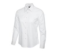 Uneek UC711 Ladies Poplin Full Sleeve Shirt White 4XL Colour: White, S 4XL