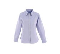 Uneek - Women's/ladies Pinpoint Oxford Full Sleeve Shirt - Long Sleeve - Light Blue - Size S