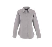 Uneek - Women's/ladies Pinpoint Oxford Full Sleeve Shirt - Long Sleeve - White - Size M