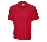 Uneek UC102 Premium Poloshirt 250GSM Red XL Colour: Red, Size: XL XL
