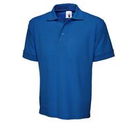 Uneek Work Shirt Top Smooth Soft Unisex Premium Mens Polo Neck Extended Back