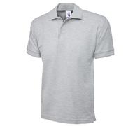 Uneek UC102 Premium Poloshirt 250GSM Heather Grey L Colour: Heather Gr L