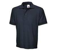 Uneek Work Shirt Top Smooth Soft Unisex Premium Mens Polo Neck Extended Back