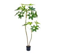 Uneeruiqy Artificial Umbrella Tree, 5.2ft Tall Lifelike Faux Plant with Green Silk Leaves, Artificial Plants for Indoor, Fake Trees for Office Home Living Room Floor Patio Greening Porch Decor