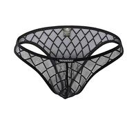 Uneihoiz Men's Sexy Mesh Underwear Biniki Briefs Fishnet Stretch Underpants Mini Brief 1 Medium
