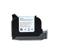 Unencrypted Solvent 12.7mm Ink Jet Cartridge For Beverage Package Date Coding Machine Inkjet Printer for Text Barcode Date(Black)