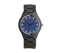 Unendlich U Men's Women's Natural Bamboo Wood Wrist Watches, Minimalist Fashion Quartz Watch, Business Casual Watch, Wooden Band and Stainless Steel Buckle