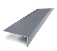 Unequal Grey Plastic PVC Corner 90 Degree 1 Meter Trim Wall Corner Guard Edge Protector TMW Profiles (30mm x 10mm x 1M)