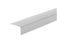UNEQUAL Light Grey 2.5 Meter (98.42inch) Plastic PVC Corner 90° Angle Wall Corner Guard Edge Protector TMW Profiles (40x20 mm)
