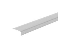 UNEQUAL Light Grey 2.5 Meter (98.42inch) Plastic PVC Corner 90° Angle Wall Corner Guard Edge Protector TMW Profiles (30x10 mm)