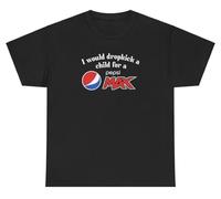 Unethical Threads I Would Dropkick A Child for A Max Shirt Funny Soda Tee, Black, Large