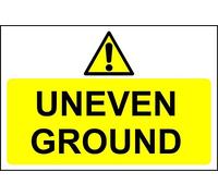 Uneven ground Road safety sign - 1.2mm Rigid plastic 400mm x300mm