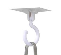 UNFAIRZQ Swivel Swag Hooks in White Gray Black Heavy Duty Self Adhesive for Ceiling No Damage No Need to Nail and Drill Ceiling Rotating Hook