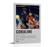 UNFANRWZW Coraline Classic Movie Minimalist Poster Decorative Painting Canvas Wall Art Living Room Poster Bedroom Painting Wall Art Picture Print Modern Family Room Decor 12 x 18 Inches (30 x 45 cm)