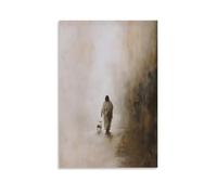 UNFANRWZW Jesus Leaves The 99 The Lost Sheep Poster Decorative Painting Canvas Wall Art Living Room Poster Bedroom Painting, Wall Art Picture Print Modern Family Room Decor 08 x 12 Inch (20 x 30 cm)