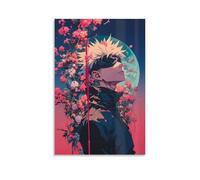 UNFANRWZW Jujutsu Kaisen Anime Gojo Satoru Art Poster Decorative Painting Canvas Wall Art Living Room Poster Bedroom Painting Wall Art Picture Print Modern Family Room Decor 16 x 24 Inches (40 x 60 cm