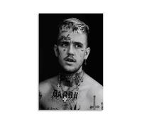 UNFANRWZW Lil Peep Rapper Black and White Poster Decorative Painting Canvas Wall Art Living Room Poster Bedroom Painting Wall Art Picture Print Modern Family Room Decor 16 x 24 Inches (40 x 60 cm)