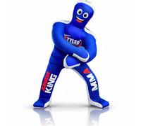 Unfilled Wrestling Dummy for Kids - Youth Grappling Dummy BJJ, MMA, Jiu Jitsu & Judo Training Partner - Durable Martial Arts Practice Buddy (Blue, 4ft / 48 Inches)