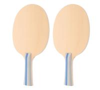 Unfinished Blank Table Tennis Basswood Paddle 2pcs Wooden Racket