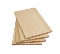 Unfinished Blank Wood Boards Pine Wood Rectangle Boards Light Yellow Multiple Sizes for Shelving Table Tops DIY(1.2 Cm,L 50 cm x W 30 cm)