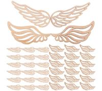 Unfinished Density Board Wooden 100pcs Angel Wings Cutouts