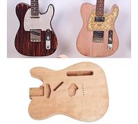 Unfinished Electric Guitar Barrel, Mahogany DIY Professional Electric Guitar Body Replacement Blank, Guitar Body Replacement Pickup Set (GSB10)