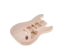 Unfinished Electric Guitar Body Handcrafted DIY Guitar Body Basswood Barrel Replacement Guitar Accessories (Color : Candlenut wood)