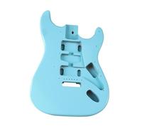Unfinished Electric Guitar Body Replacement DIY Blue Wooden Instrument Accessory Lightweight 17.72x12.60 inch