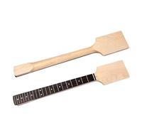 Unfinished Electric Guitar Neck Paddle Head Headstock 22 Fret Rosewood Fingerboard