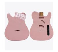 unfinished guitar body Electric Guitar Body 2 Pieces Alder With F Hole Semi Hollow For Guit(Pink)