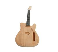 Unfinished Guitar Body, Electric Guitar Kit with Maple Neck, Build Your Own DIY for Music Lovers and Enthusiasts Rosewood Fingerboard for Complete Assembly