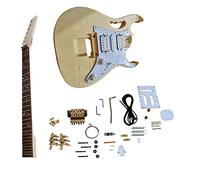 Unfinished Guitar Body Kit Basswood Body Rosewood Fingerboard Complete Electric Guitar Building Kit professional Electric Guitar Kits