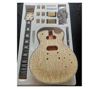 Unfinished Guitar Kit DIY Electric Guitar Kit Accessories Veneer Mahogany Solid Wood Body Handmade Guitar Body (Color : 7)