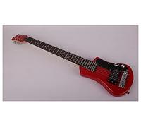 Unfinished Guitar Kit High Quality Travel Portable Mini Electric Guitar Handmade Guitar Body (Color : Crimson1)