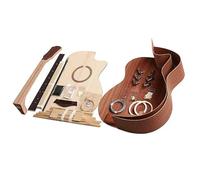 Unfinished Guitar Making Material 41 Inch Cutaway Guitar DIY Folk Ballad Single Accessories Package Spruce Solid Wood Back Plywood