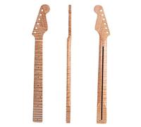 Unfinished Guitar Neck 21 Fret Tiger Maple Neck For ST Electric Guitar