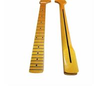 Unfinished Guitar Neck 21 Frets 22 Frets Big Headstock Maple Neck Fretboard Inlay Dots Glossy Paint Guitar Accessories Parts(22 Frets)