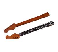 Unfinished Guitar Neck 22 Fret Carbonized Tiger Grain Maple Neck Rosewood Fingerboard Ox Bone Nut For ST Electric Guitar