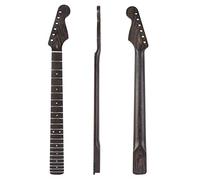 Unfinished Guitar Neck 22 Frets Right Hand Wenge Electric Guitar Neck Fretboard Inlay Dots Matte Paint Truss Rod Guitar Accessories (Color : 01)
