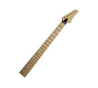 Unfinished Guitar Neck 24 Frets Wood Color Maple Electric Guitar Neck Maple Fingerboard Inlay Dots Glossy Paint
