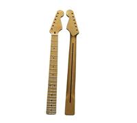 Unfinished Guitar Neck 6 String 22 Fret Maple Neck With Yellow Glossy Small End Suitable For ST Electric Guitar DIY Accessories(With line)