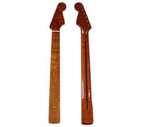 Unfinished Guitar Neck 6 String 22 Fret Roasted Maple Glossy Neck Suitable For ST Guitar Accessories(Style1)
