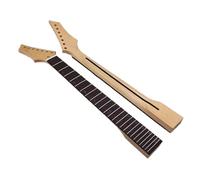Unfinished Guitar Neck 6 String 24 Frets Sharp Horned Handle Maple Matte Neck For ST Electric Guitar DIY Modified(Wood)