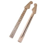 Unfinished Guitar Neck 6 String Electric Guitar Neck High Gloss Yellow 21 And 22 Frets Full Canada Maple For ST Guitar Neck (Color : 13)