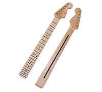 Unfinished Guitar Neck 6 String Electric Guitar Neck High Gloss Yellow 21 And 22 Frets Full Canada Maple For ST Guitar Neck (Color : 05)