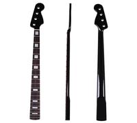 Unfinished Guitar Neck Four String Bass Neck 20 Frets Black Glossy Maple Electric Guitar Modification DIY Accessories
