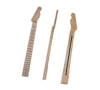 Unfinished Guitar Neck High Gloss Electric Guitar Neck For TL Neck Canada Flame Maple Wood 22 Frets 5.6cm Width (Color : Model1)