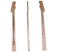 Unfinished Guitar Neck Right Handed And Left Handed Four String Bass Neck Bright Maple Guitar DIY Modification Accessories(Left)