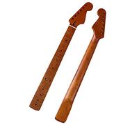 Unfinished Guitar Neck Satin Finish Canada Full Roasted Flame Maple 6 String Electric Guitar Neck For ST 22 Frets With Bone Nut (Color : 01)