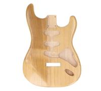 Unfinished Handcrafted Electric Guitar Body, Walnut Wood Blank Triple Single Pickup Hole Guitar Barrel Replacement Parts
